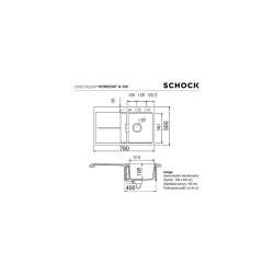 Zlewozmywak Schock HORIZONT D-100 Puro CRISTADUR